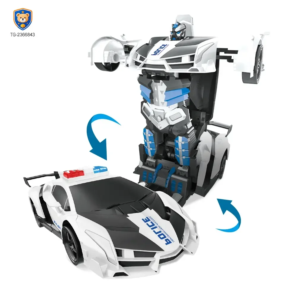 Police Car Transforming Toy with Lights and Music — product view 3