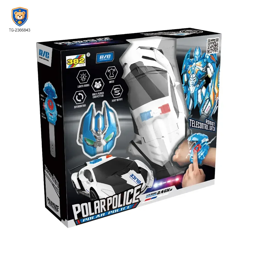 Police Car Transforming Toy with Lights and Music — product view 9