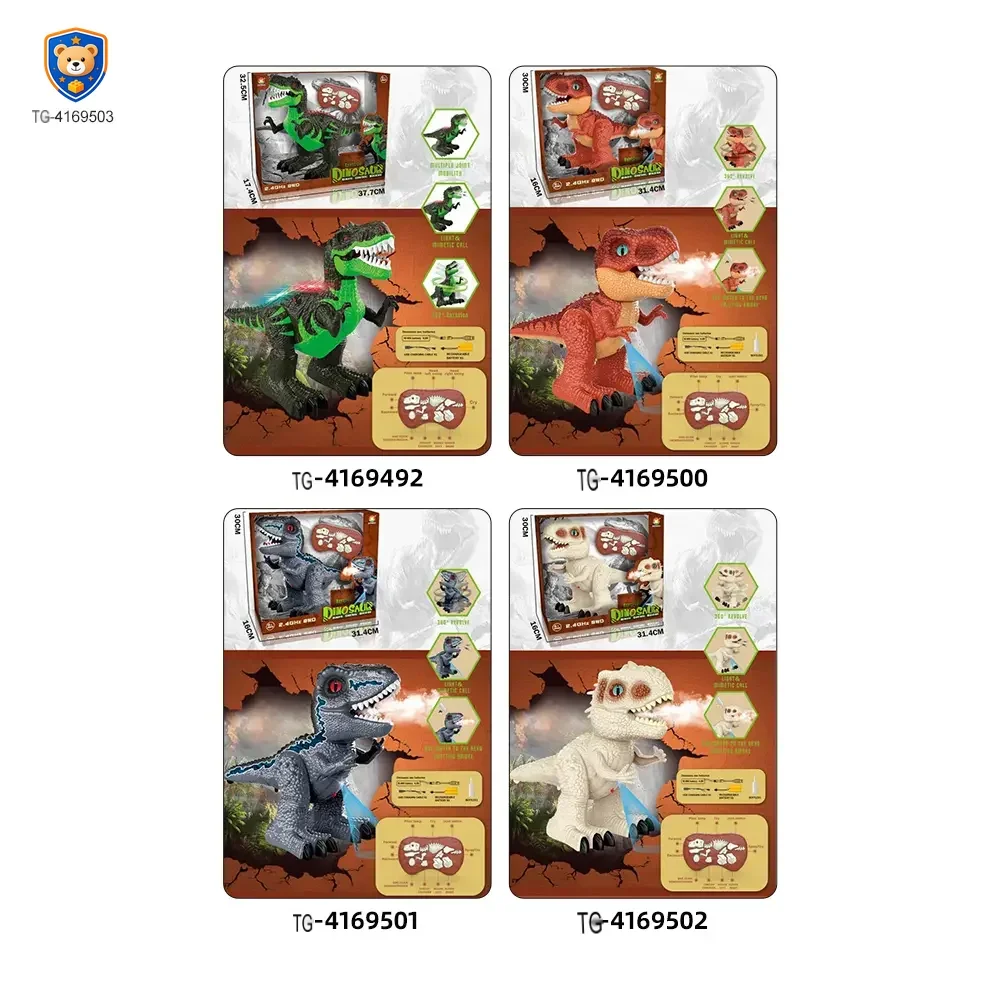 2.4GHz Remote Control Dinosaur Toy with Spray — product view 5