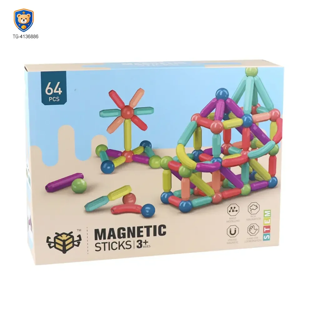 Magnetic Bar Toy with Balls — product view 9