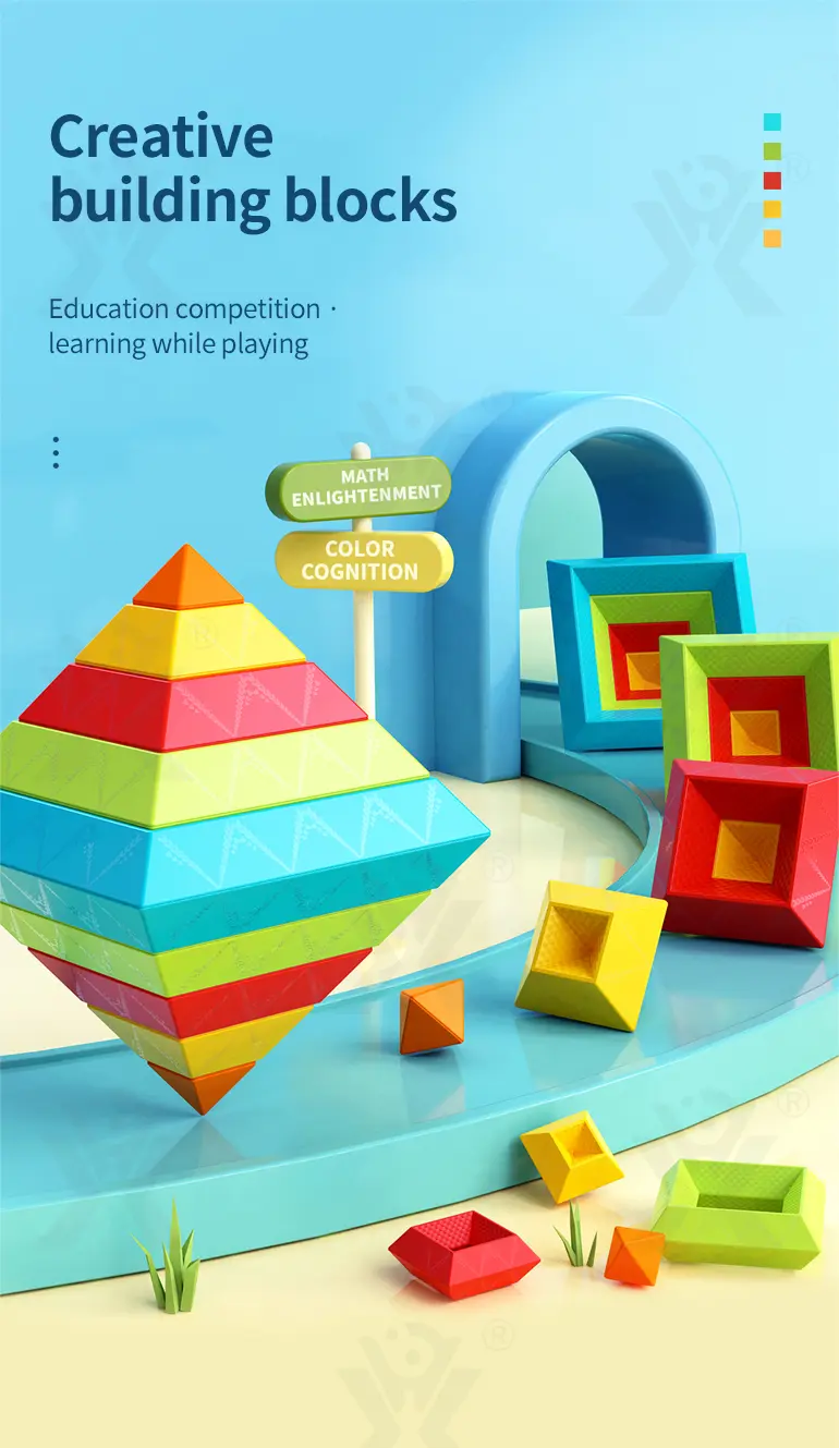 Borrow Magic Tower Toy, Educational Building Toys (TG2377903) — product detail panel 1