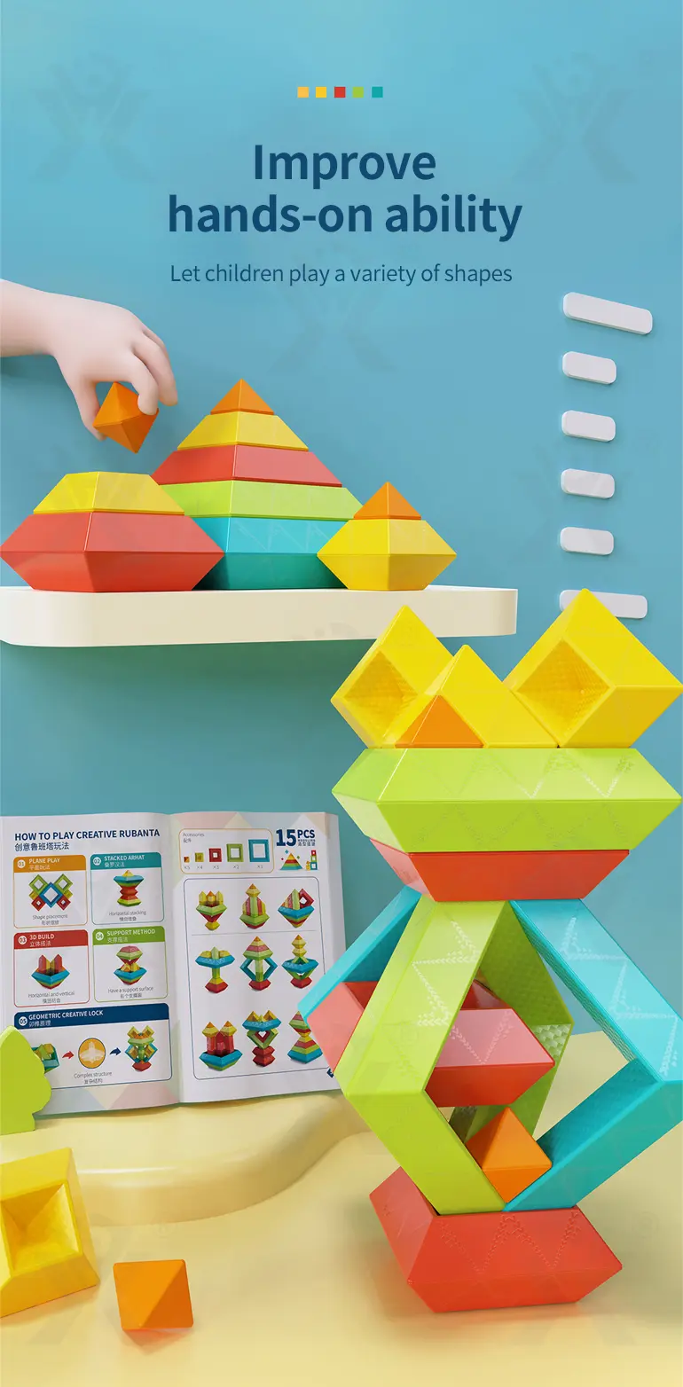 Borrow Magic Tower Toy, Educational Building Toys (TG2377903) — product detail panel 5