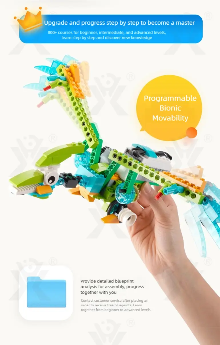 Bulk Programming Building Blcok Robot Toy for Wedo 2.0 Animals Course (TG4924257) — product detail panel 8