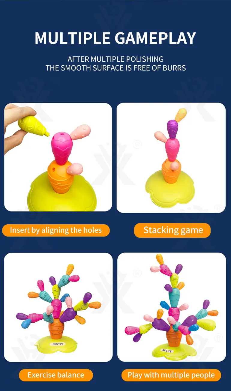 Montessori Cactus Toy, Stacking and Balancing Play (TG4057734) — product detail panel 4