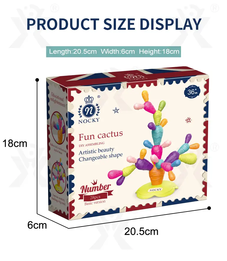 Montessori Cactus Toy, Stacking and Balancing Play (TG4057734) — product detail panel 9
