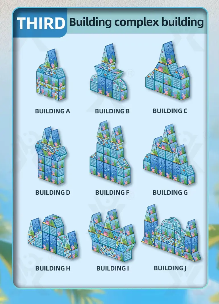 Colorful Ocean Series Magnetic Tile Set (TG4481008) — product detail panel 5
