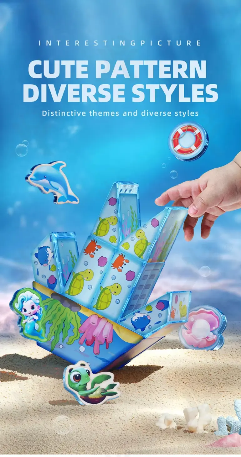 Colorful Ocean Series Magnetic Tile Set (TG4481008) — product detail panel 7