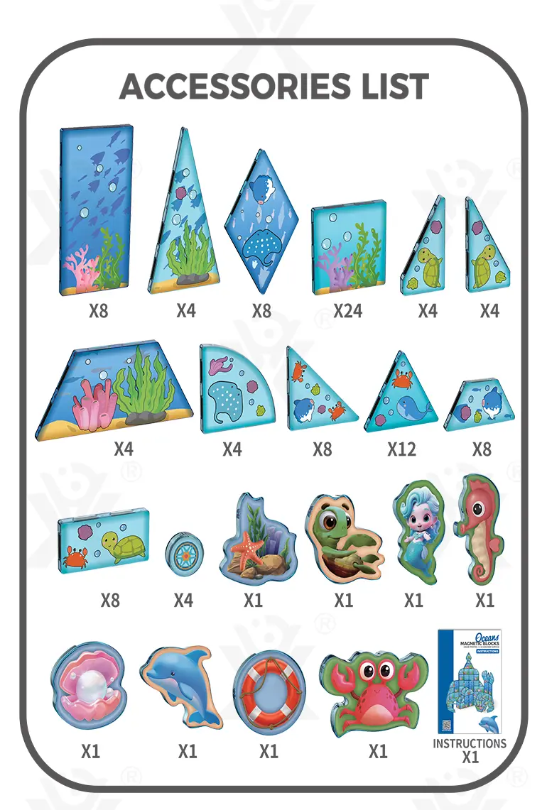 Colorful Ocean Series Magnetic Tile Set (TG4481008) — product detail panel 8