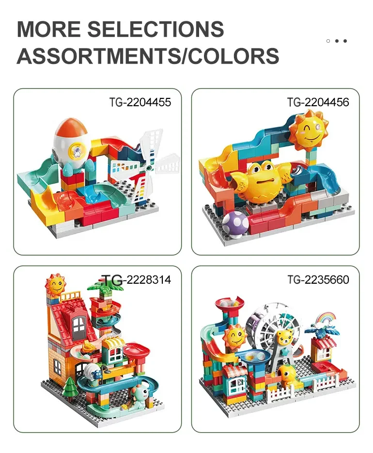Cottag Track Toy, 230PCS, Dinosaur Farm Theme, DIY Assembly Toy (TG2228314) — product detail panel 5