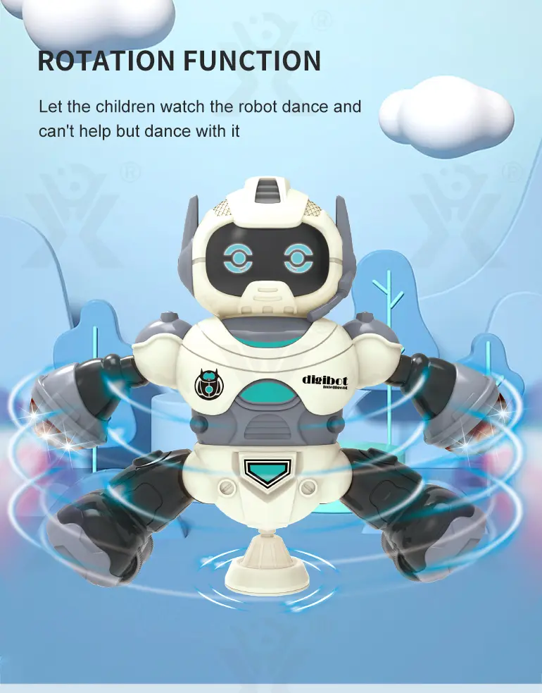 Electric Rotary Dancing Robot Toy (TG1269289) — product detail panel 4