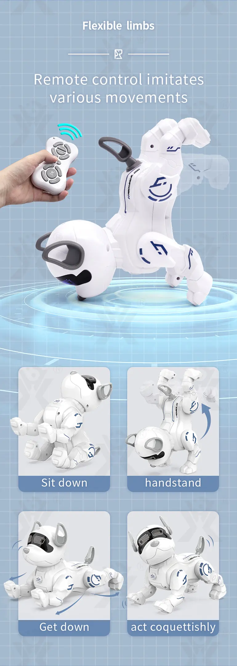 Intelligent RC Robot Dog Toy with Programming (TG491628202) — product detail panel 3
