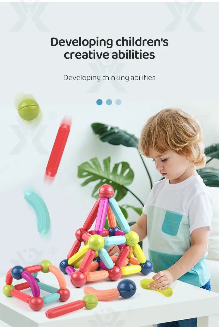 Magnetic Bar Toy with Balls (TG4136886) — product detail panel 2