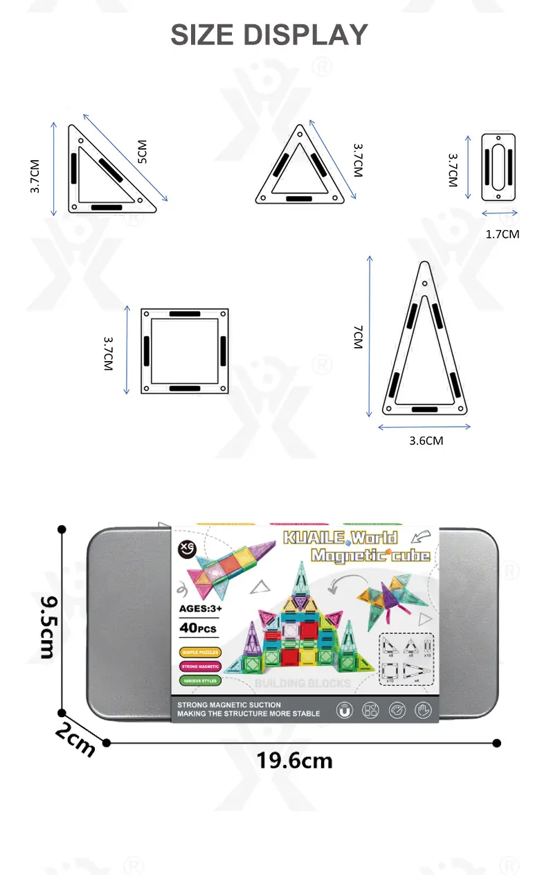 Mini Magnetic Tiles Toys Set (TG5049516) — product detail panel 7