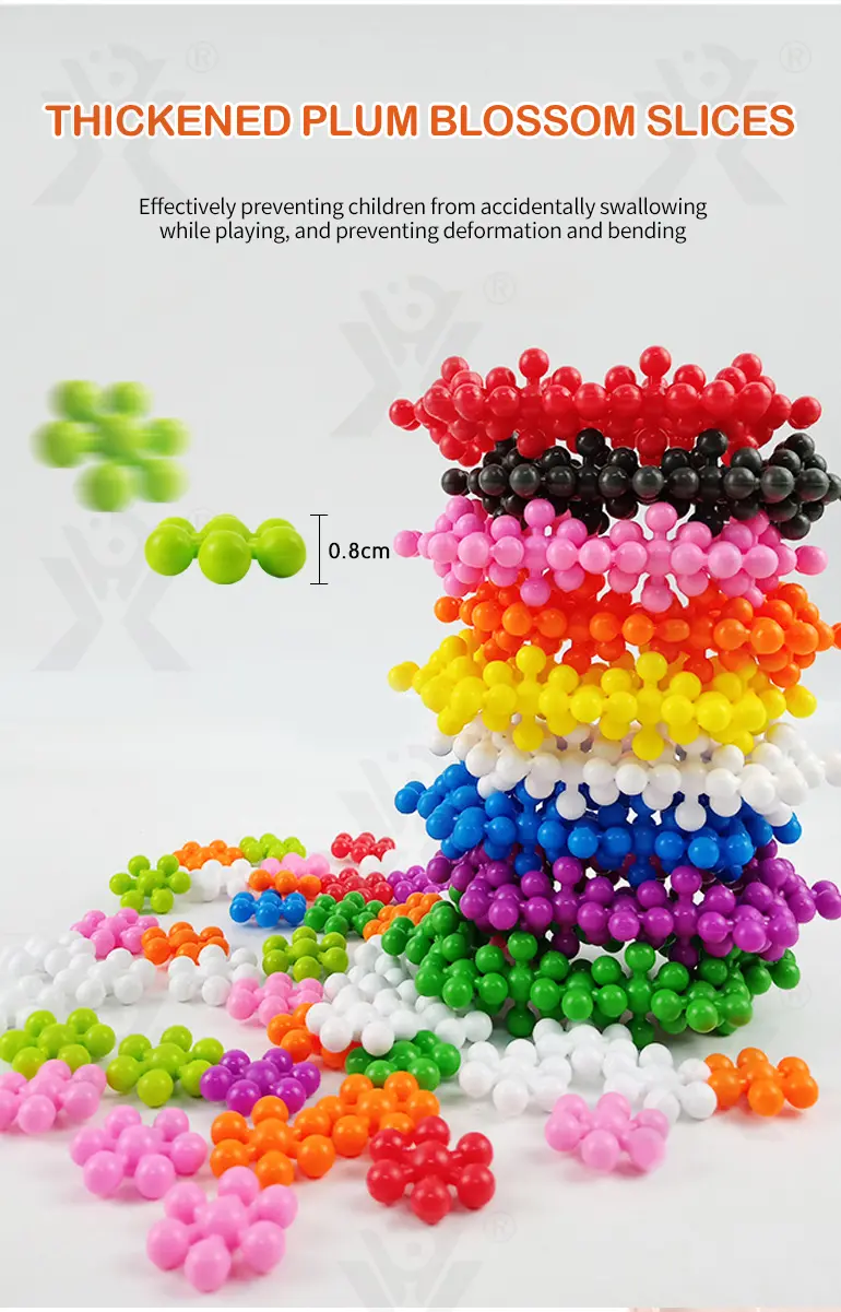 Plum Blossom Building Blocks, 3D Snowflake (TG4003148) — product detail panel 2