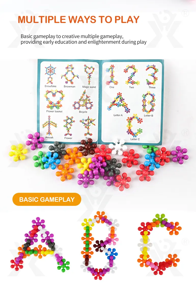 Plum Blossom Building Blocks, 3D Snowflake (TG4003148) — product detail panel 4