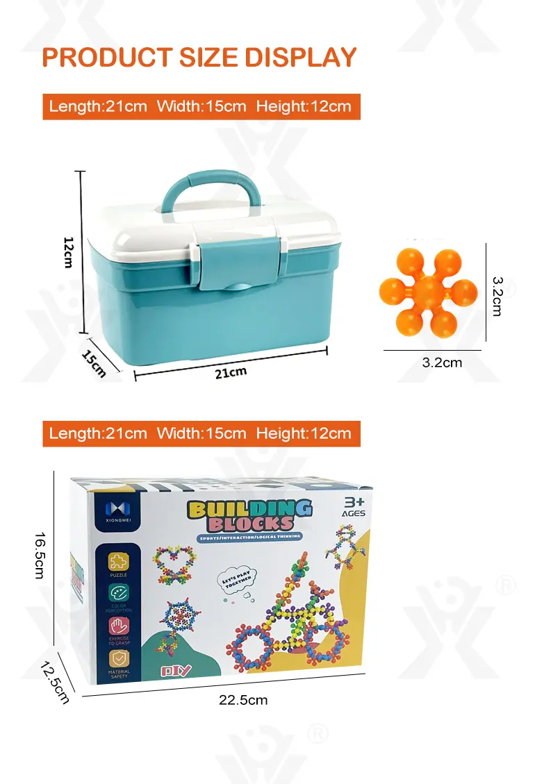 Plum Blossom Building Blocks, 3D Snowflake (TG4003148) — product detail panel 9