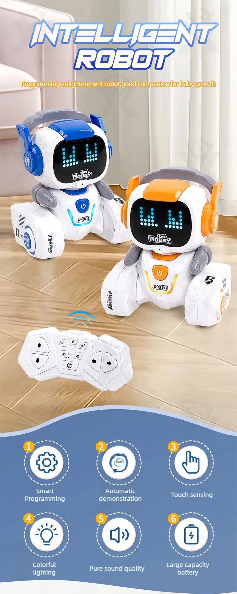 Cute Intelligent Robot at Factory Price (TG4501534) — product detail panel 1