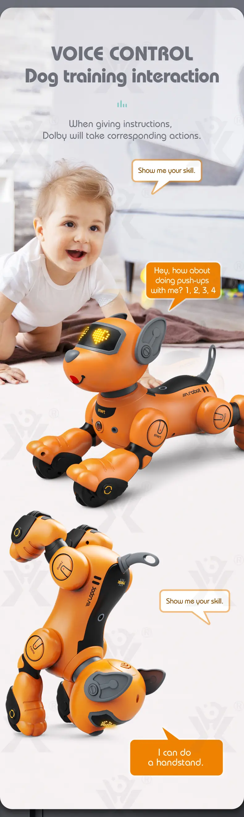 Voice-Controlled Robot Dog Toy with Smart Follow, RC (TG4162529) — product detail panel 3