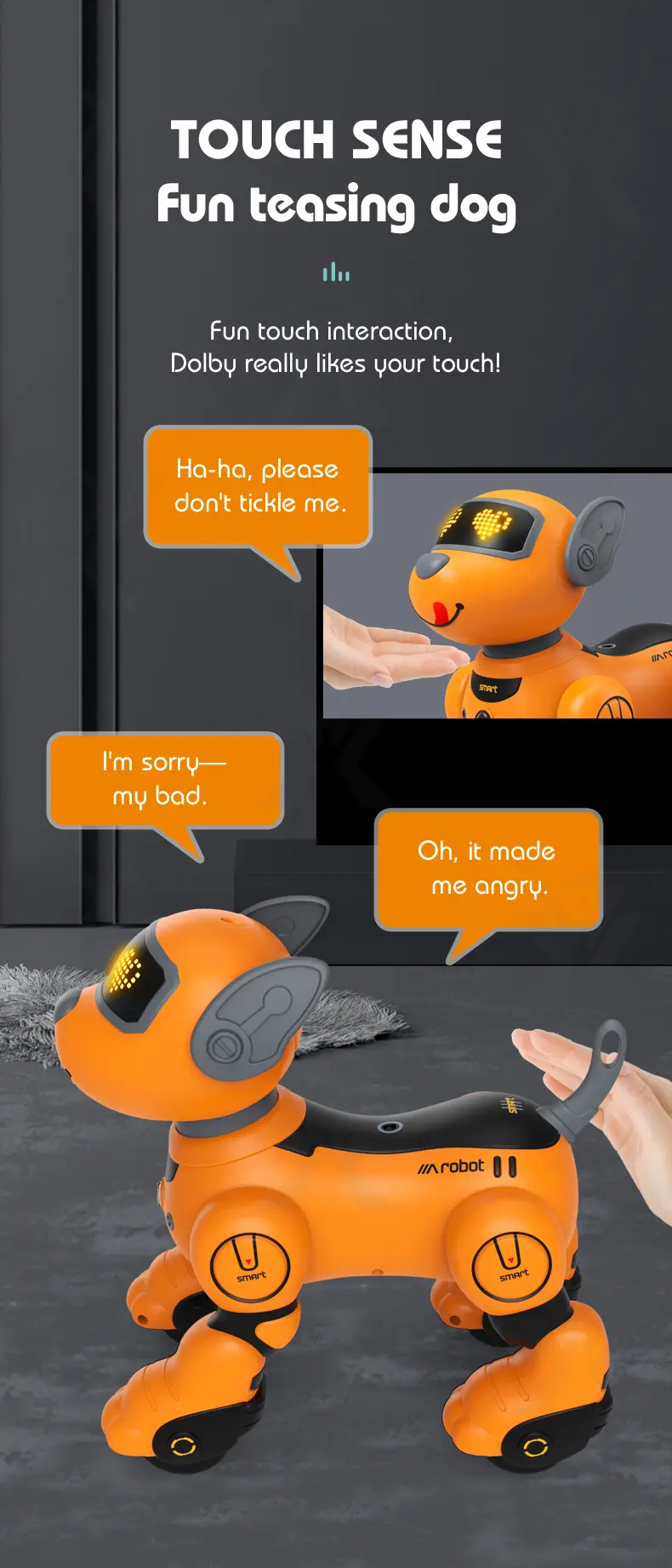 Voice-Controlled Robot Dog Toy with Smart Follow, RC (TG4162529) — product detail panel 4