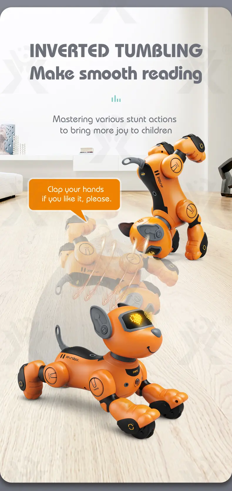 Voice-Controlled Robot Dog Toy with Smart Follow, RC (TG4162529) — product detail panel 7