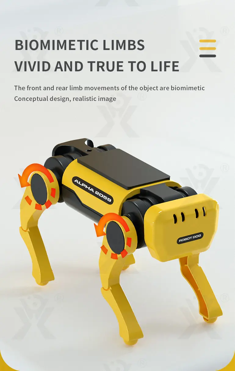 Solar-Powered Robotic Dog Toy, Electric Mechanical Pet Robot (TG2188019) — product detail panel 3