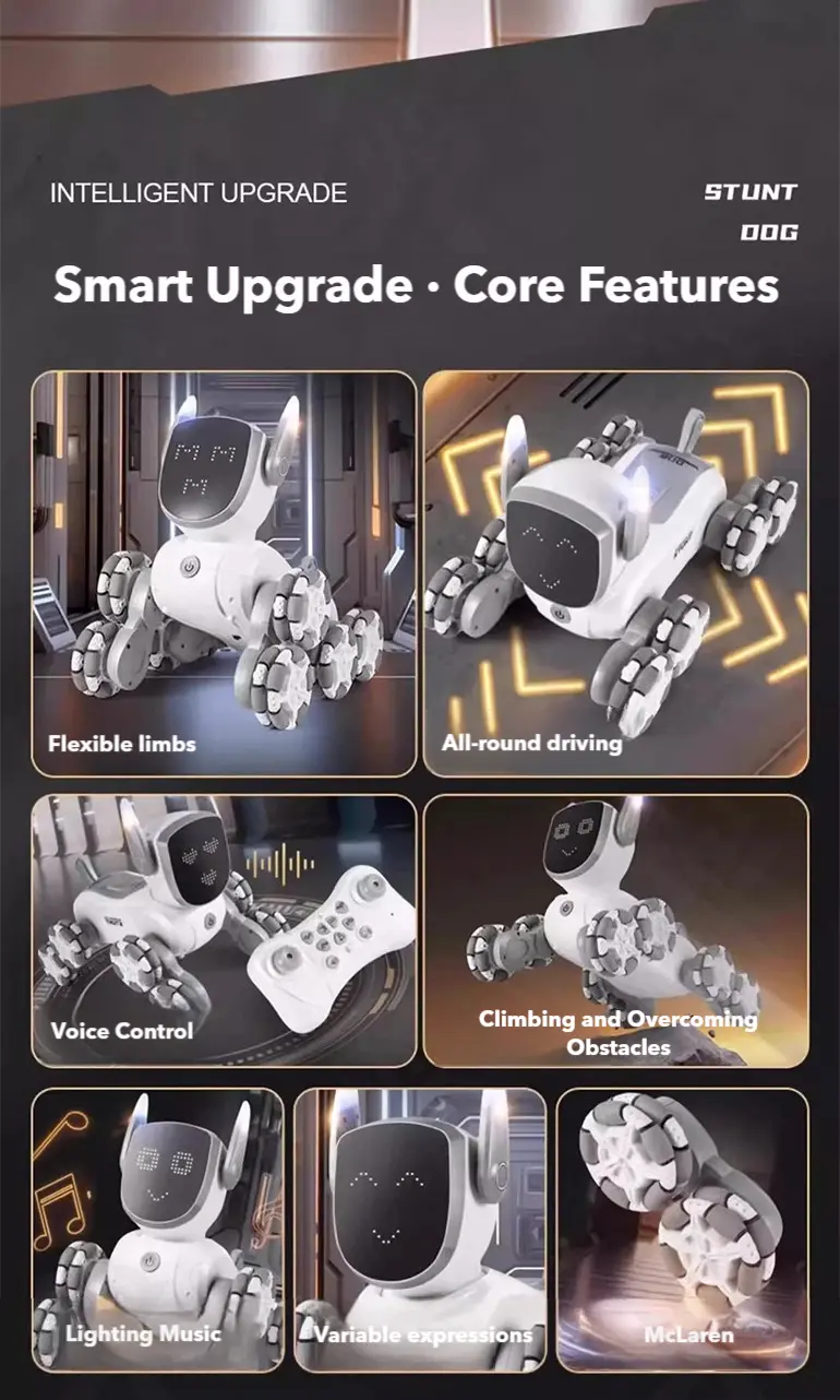 8-Wheeled Robot Dog with Voice & Stunt Features (TG5058680) — product detail panel 2