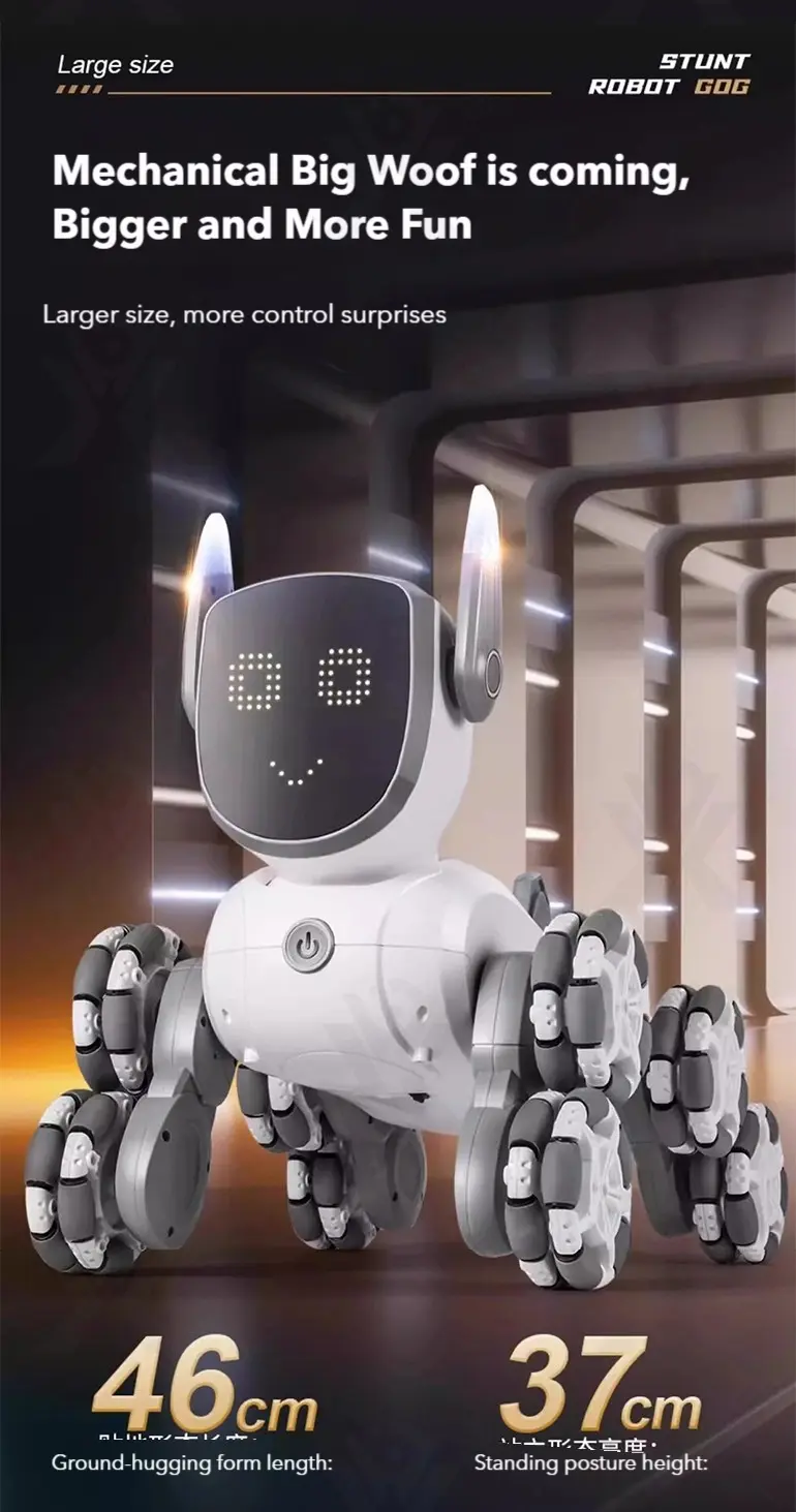 8-Wheeled Robot Dog with Voice & Stunt Features (TG5058680) — product detail panel 3