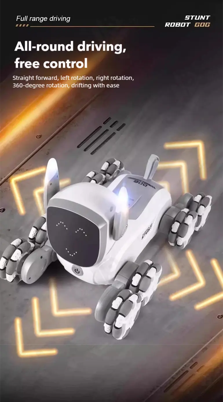 8-Wheeled Robot Dog with Voice & Stunt Features (TG5058680) — product detail panel 5