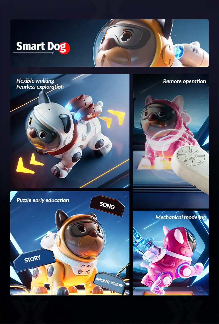 Cute Mechanical Dog Toy with Remote & Lights (TG4400999) — product detail panel 2
