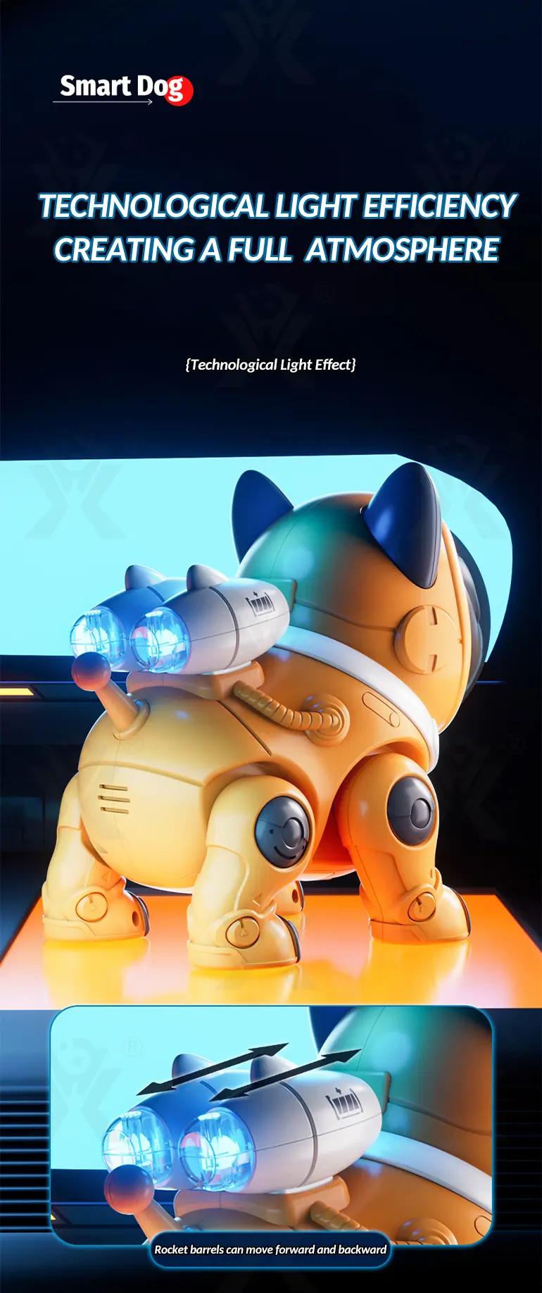 Cute Mechanical Dog Toy with Remote & Lights (TG4400999) — product detail panel 4