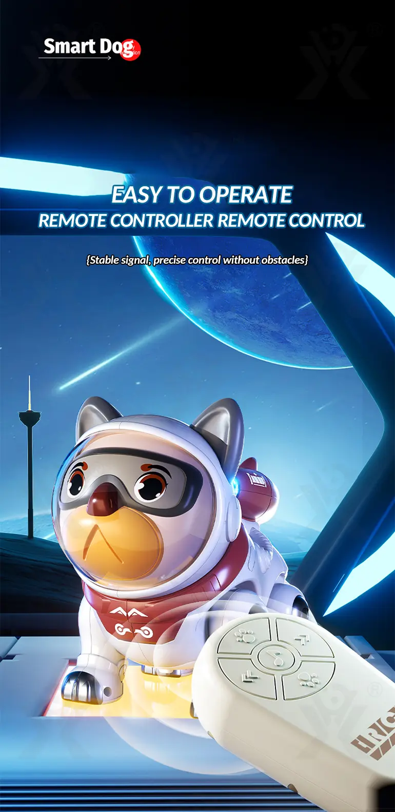 Cute Mechanical Dog Toy with Remote & Lights (TG4400999) — product detail panel 5