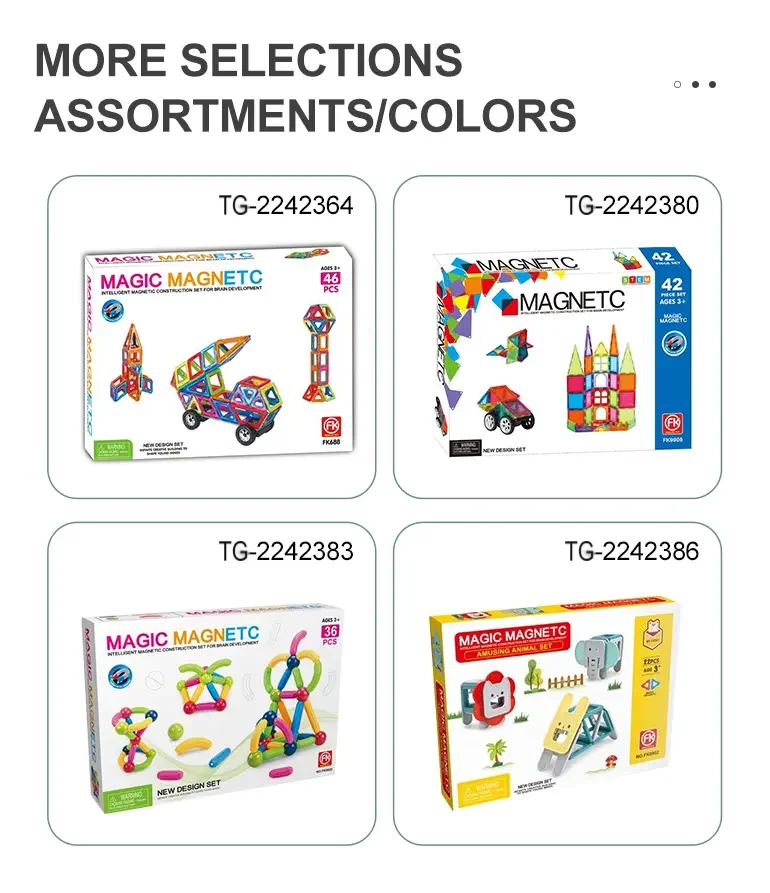 Magnetic Tile Building Blocks, 50 Pcs (TG2242364) — product detail panel 5