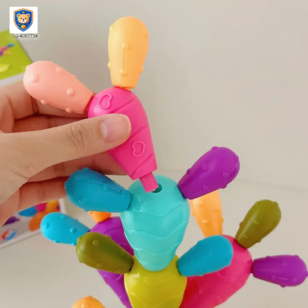 Montessori Cactus Toy, Stacking and Balancing Play — product view 5