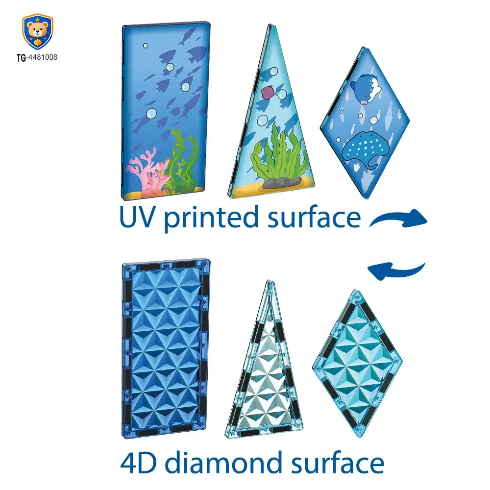 Colorful Ocean Series Magnetic Tile Set — product view 5