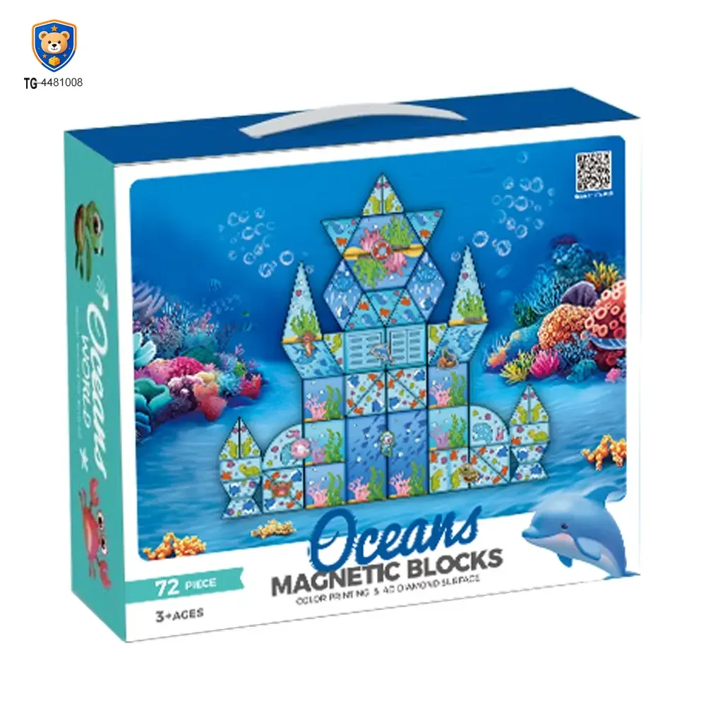 Colorful Ocean Series Magnetic Tile Set — product view 6