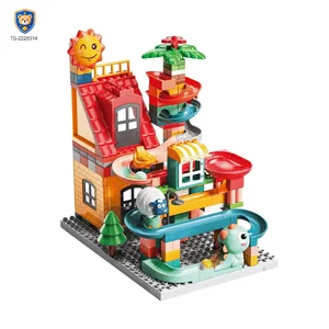 Cottag Track Toy, 230PCS, Dinosaur Farm Theme, DIY Assembly Toy