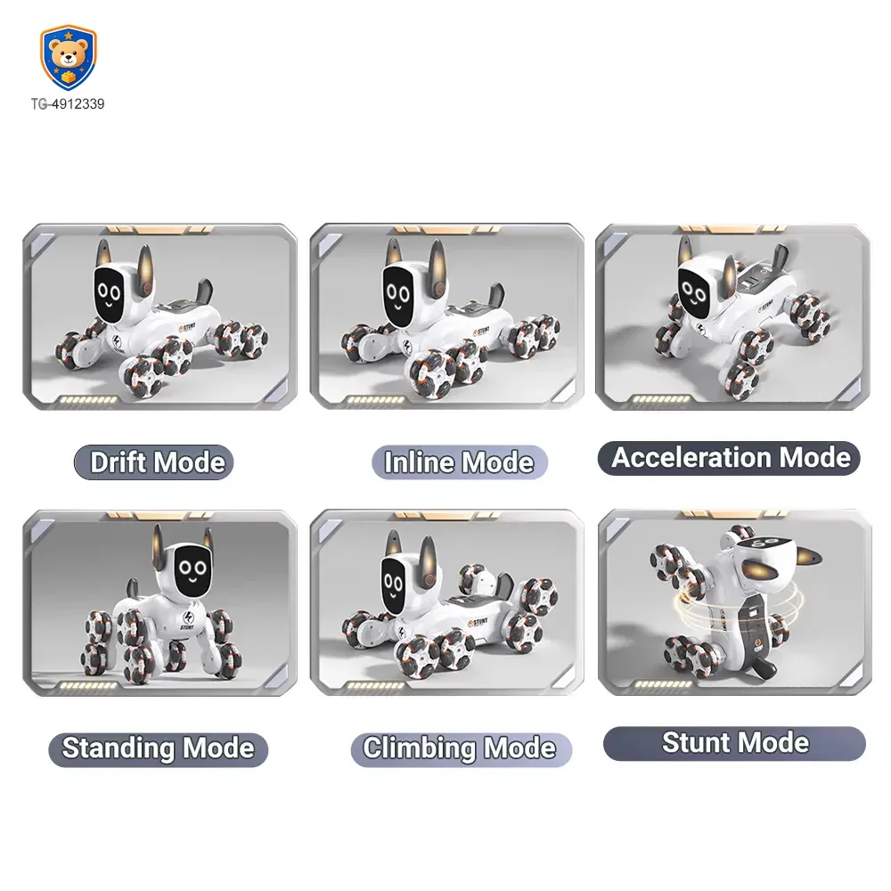 8-Wheeled Stunt Robot Dog Toy 4WD — product view 6