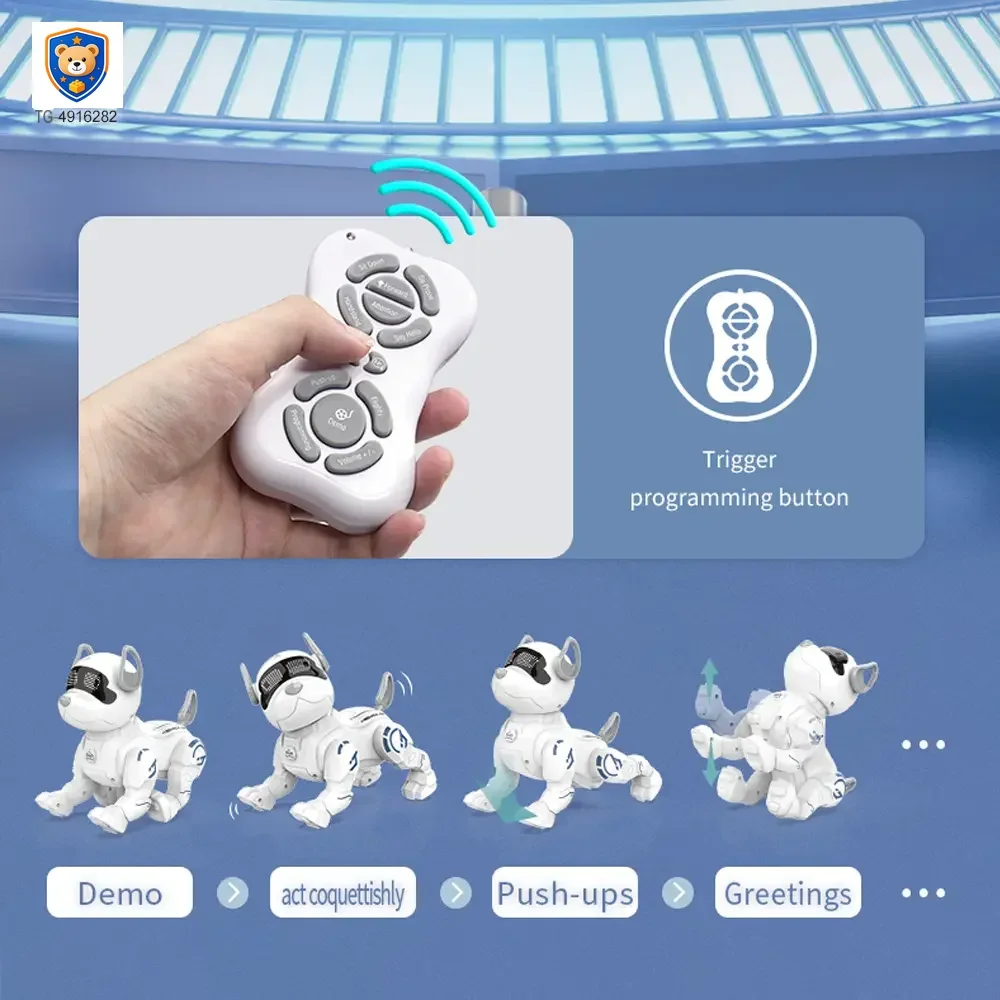 Intelligent RC Robot Dog Toy with Programming — product view 2