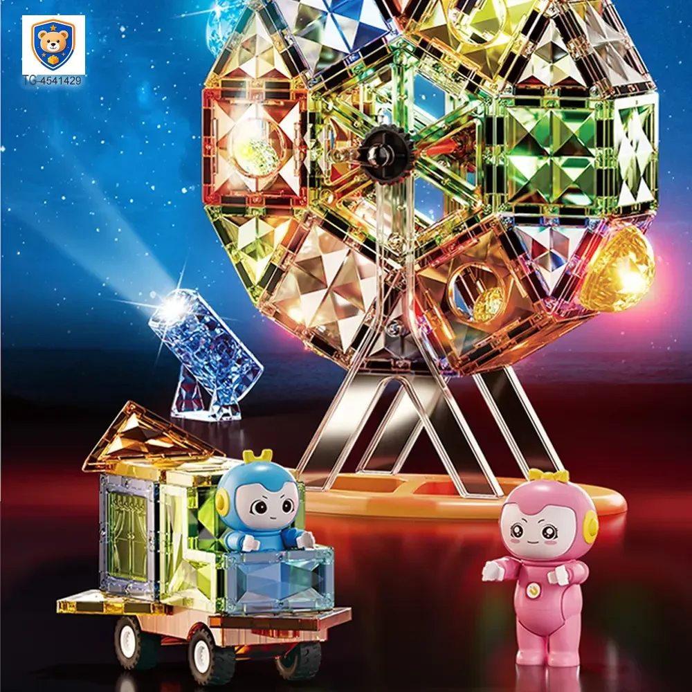Bulk Jadeite Magnetic Builing Blocks, 87 Pcs, Lightweight — product view 4