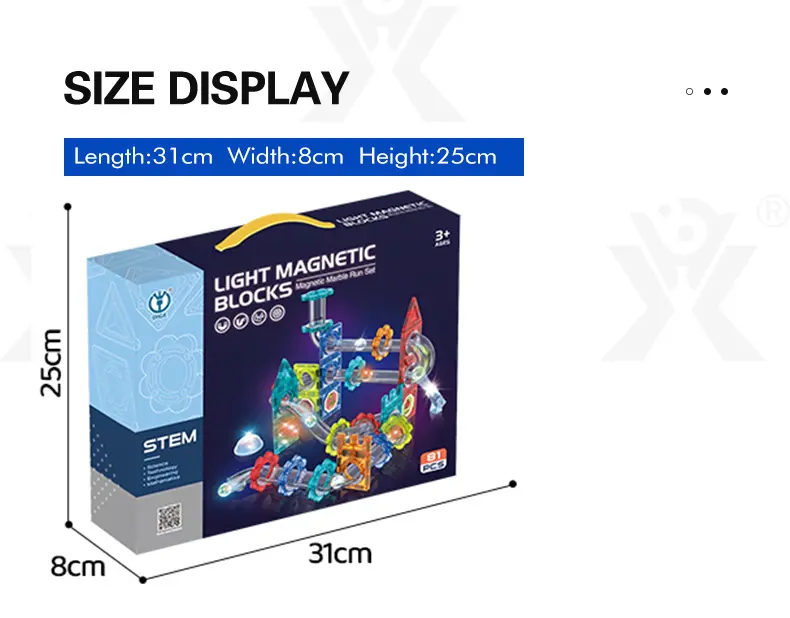 Magnetic Ball Track Brick Toy, STEM Marble Run Race Toy Manufacturer (TG4028876) — product detail panel 1