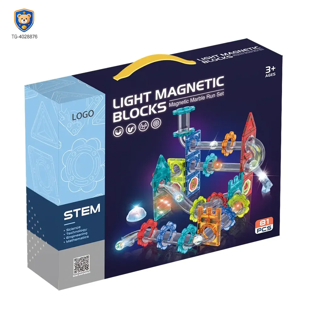 Magnetic Ball Track Brick Toy, STEM Marble Run Race Toy Manufacturer — product view 2