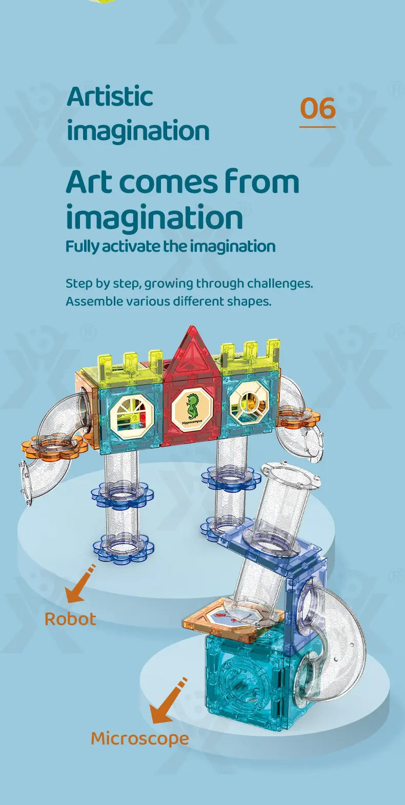 Magnetic Ball Track Brick Toy, STEM Marble Run Race Toy Manufacturer (TG4028876) — product detail panel 3