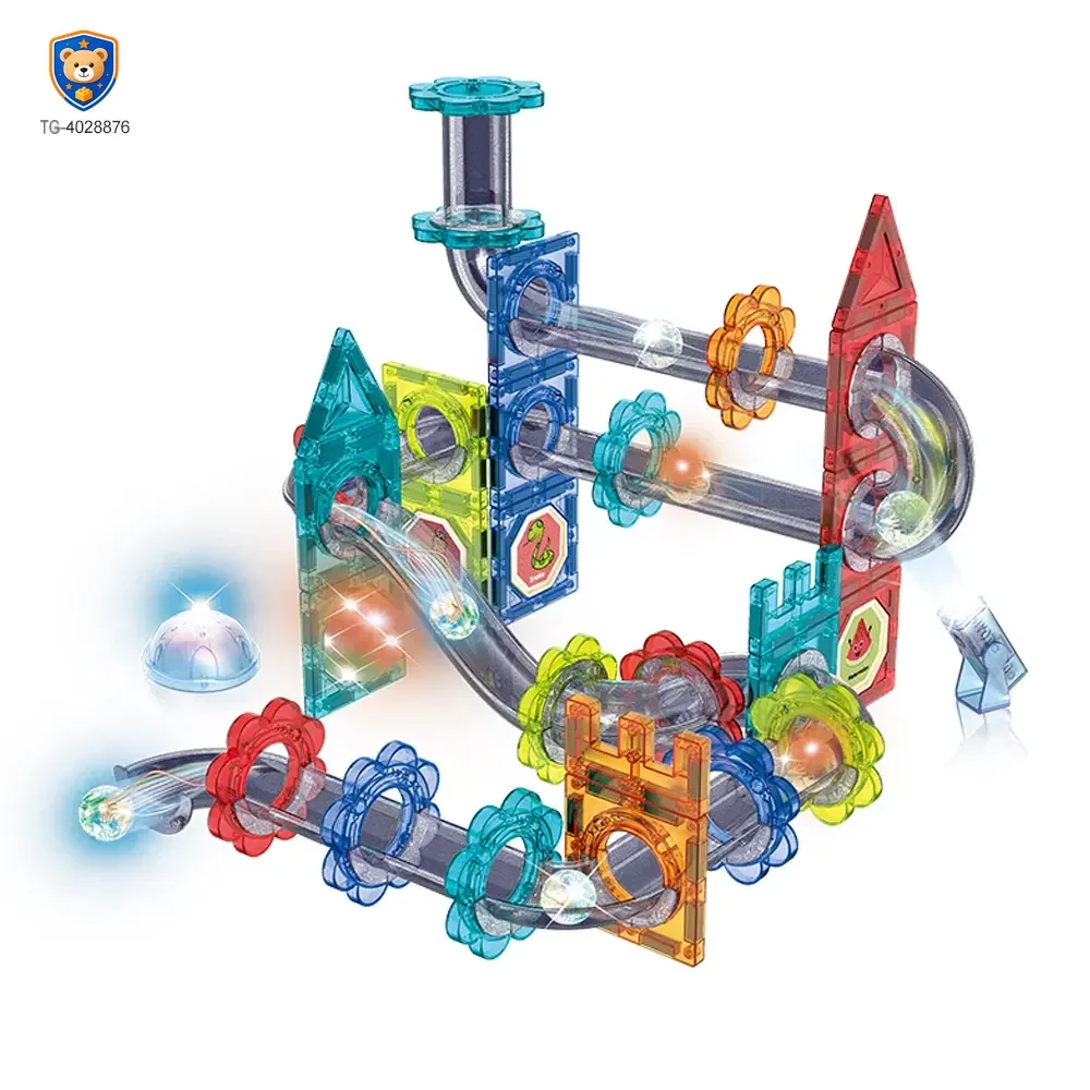 Magnetic Ball Track Brick Toy, STEM Marble Run Race Toy Manufacturer — product view 1