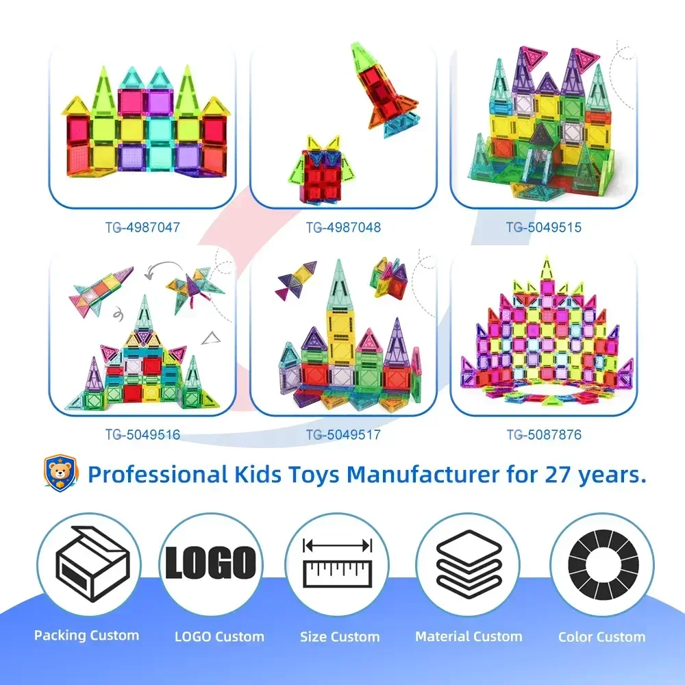 Mini Magnetic Tiles Toys Set — product view 4