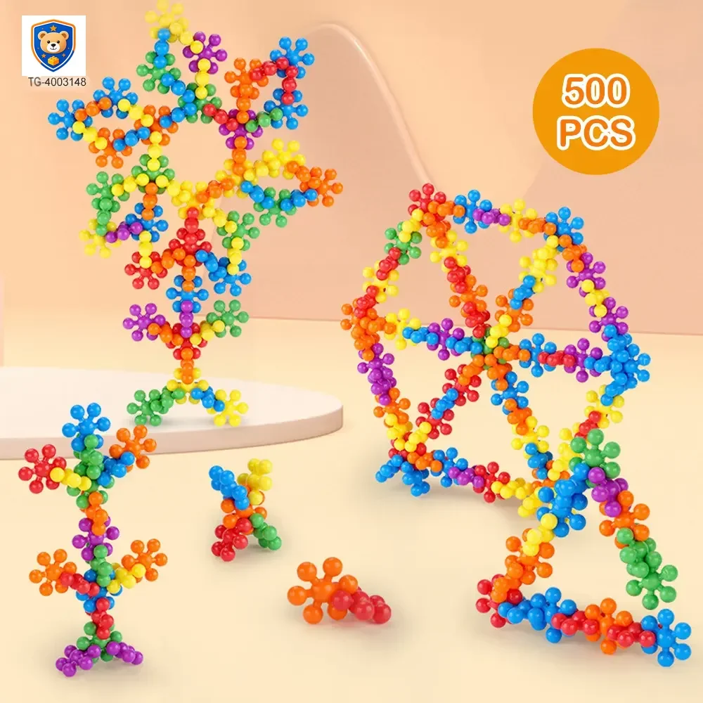 Plum Blossom Building Blocks, 3D Snowflake — product view 2