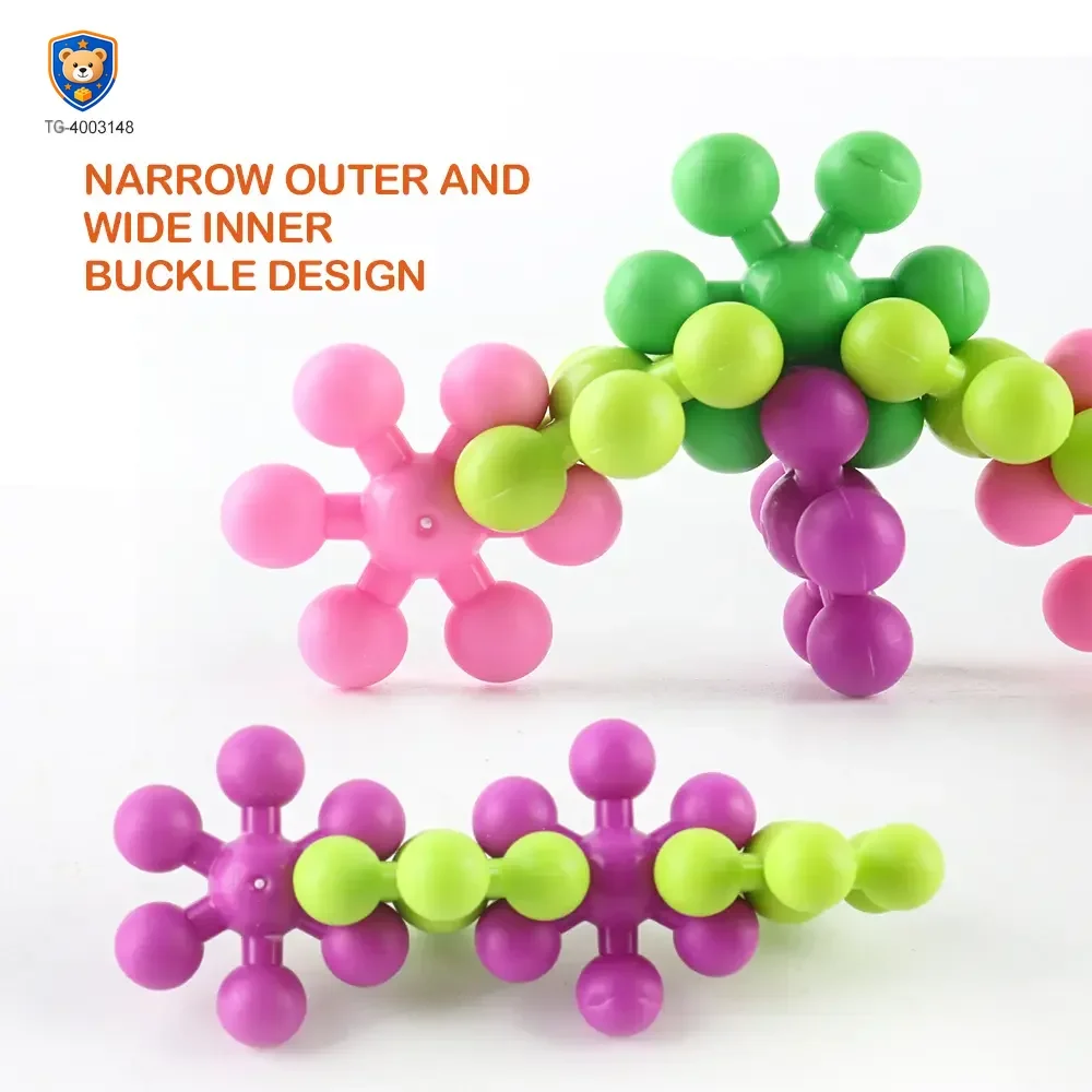 Plum Blossom Building Blocks, 3D Snowflake — product view 5