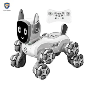 8-Wheeled Robot Dog with Voice & Stunt Features