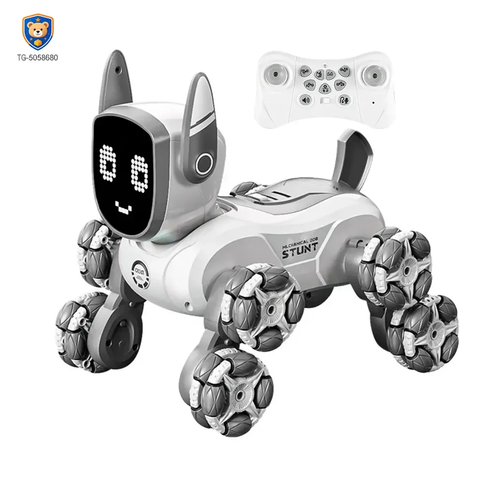 8-Wheeled Robot Dog with Voice & Stunt Features — product view 1