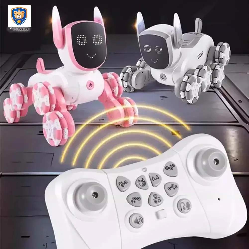 8-Wheeled Robot Dog with Voice & Stunt Features — product view 5