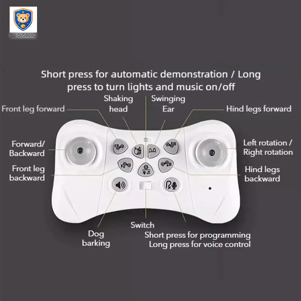 8-Wheeled Robot Dog with Voice & Stunt Features — product view 6